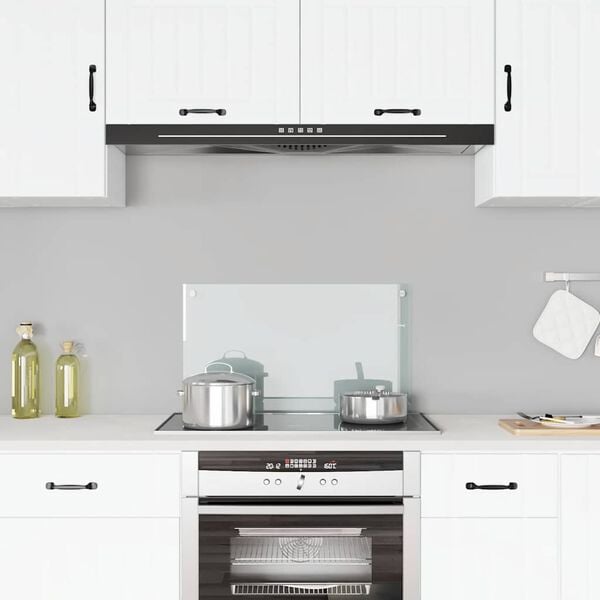 vidaXL Кухненски гръб, прозрачен, 70х40 см, закалено стъкло