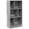 vidaXL Библиотека, сив сонома, 57x28,5x107,5 см, инженерно дърво