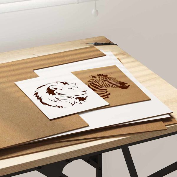 vidaXL Декор панели 50 pcs Бяло 40 x 60 x 0.27 см Инженерно дърво