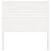 vidaXL Горна табла за легло, бяла, 81x4x100 см, бор масив