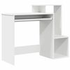vidaXL Бюро Бяло Инженерна дървесина 106 x 41 x 88.5 см