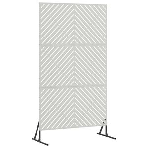 vidaXL Екран за уединение 100 x 50 x 180 см Неръждаема стомана