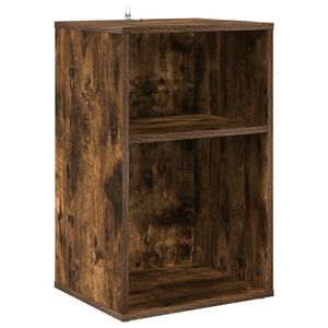 vidaXL Шкаф за грамофонни плочи Опушен дъб 38 x 33 x 61 см