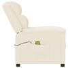 vidaXL Масажен стол, кремав, изкуствена кожа