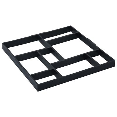 vidaXL Калъпи за формовъчен бетон, 2 бр, 50,4x50,4x4,3 см, пластмаса