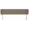 vidaXL Горна табла за легло с уши, таупе, 203x23x78/88 см, плат