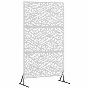 vidaXL Екран за уединение 100 x 50 x 180 см Неръждаема стомана