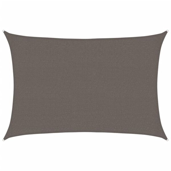 vidaXL Платно-сенник, 160 г/м², антрацит, 2,5x3,5 м, HDPE