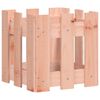 vidaXL Градинска кашпа с дизайн на ограда 30x30x30 см дугласки масив