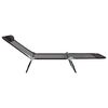vidaXL Сгъваем шезлонг 2 pcs Черно 182 x 55 x 85.5 см Textilene