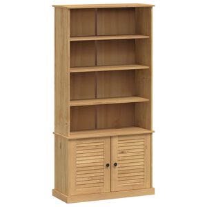 vidaXL Етажерка за книги VIGO 85x35x170 см бор масив