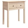 vidaXL Конзолна маса 70x35x75 см борово дърво масив