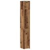 vidaXL Шкаф за съхранение 3 pcs Старо дърво 30 x 42,5 x 225 см