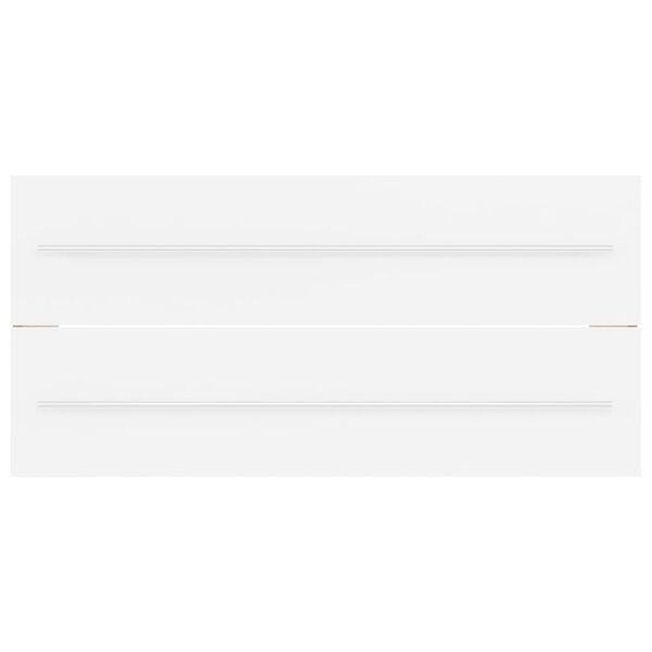 vidaXL Долен шкаф за мивка, бял, 100x38,5x48 см, инженерно дърво