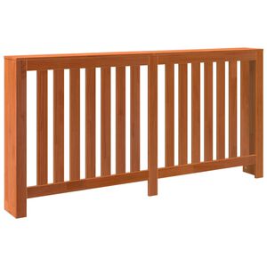 vidaXL Параван за радиатор восъчнокафяв 169x19x84 см бор масив