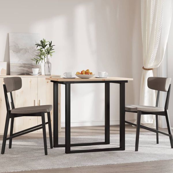 vidaXL Плот за маса, 80x50x1,7 см, правоъгълен, бор масив