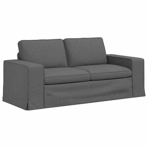 vidaXL Диван Тъмен сив 182 x 80 x 82 см текстил
