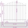 vidaXL Градска ограда 4 pcs Сив 170 x 190 см Прахово боядисана стомана