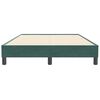 vidaXL Box Spring легло без матрак Тъмнозелено 120x210 cm кадифе