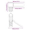 vidaXL Комбинирано детско съоръжение за игра, импрегниран бор