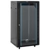 vidaXL 22U мрежов шкаф с въртящи се крачета 19" IP20 60x60x120 см