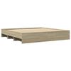vidaXL Рамка за легло без матрак сонома дъб 180x200 см инженерно дърво