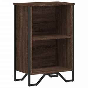 vidaXL Библиотека, кафяв дъб, 50x31x74,5 см, инженерно дърво