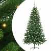 vidaXL Коледно дърво с 150 LED светодиода с поставка Зелен 150 cm ПЕ