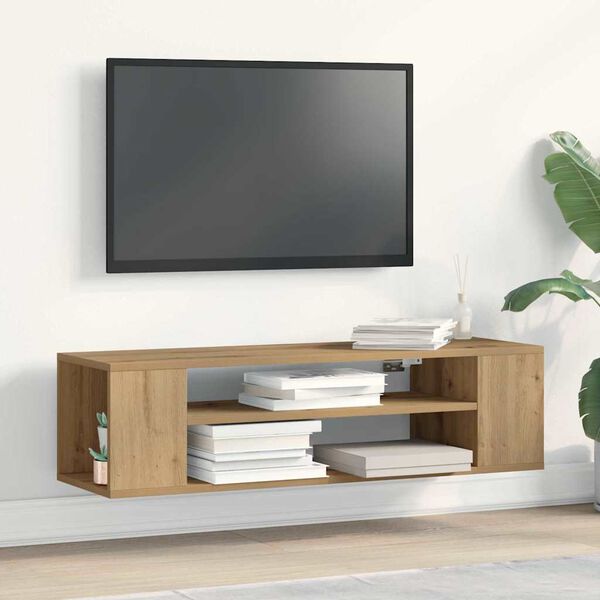 vidaXL ТВ шкаф artisian oak 100 x 30 x 26,5 см Инженерно дърво
