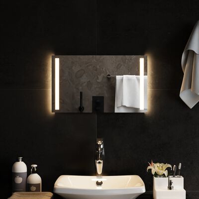 vidaXL LED огледало за баня, 50x30 см