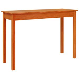 vidaXL Конзолна маса, восъчнокафява, 110x40x75 см, борово дърво масив