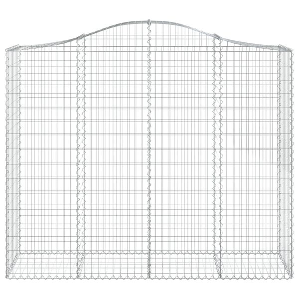 vidaXL Габионни кошници арка 14 бр 200x50x160/180см поцинковано желязо