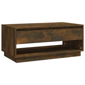 vidaXL Кафе маса, опушен дъб, 102,5x55x44 см, инженерно дърво