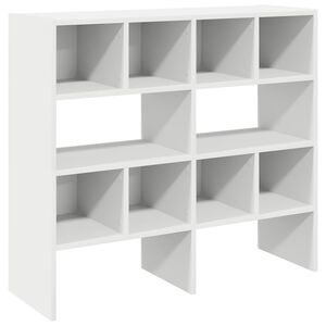 vidaXL Поставки за обувки, 2 бр, стифируеми, бели, 89,5x30x40 см
