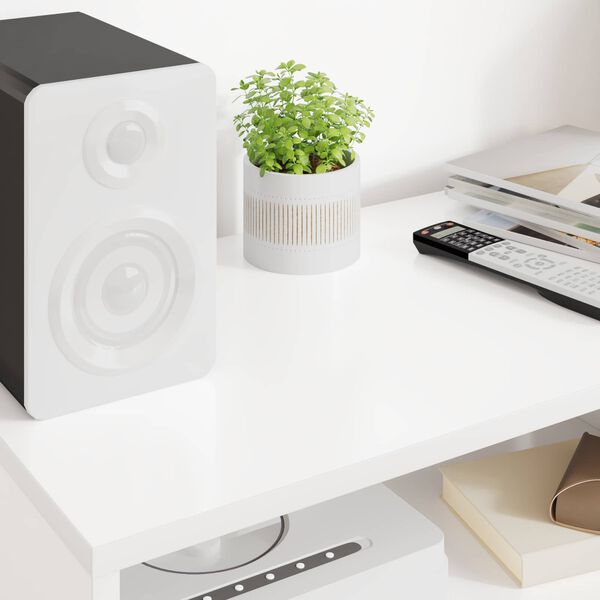 vidaXL ТВ шкаф Бяло 60 x 35 x 40 см Инженерно дърво