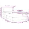 vidaXL Box Spring легло с матрак Тъмнозелено 90x220 cm Кадифе