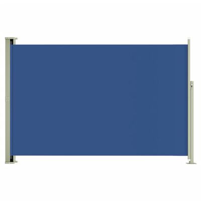 vidaXL Прибираща се дворна странична тента, 200x300 см, синя