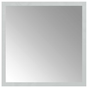 vidaXL LED огледало за баня Прозрачен 30 x 30 cm закалено стъкло