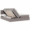 vidaXL Легло с място за съхранение Таупе 200 x 200 cm Изкуствена