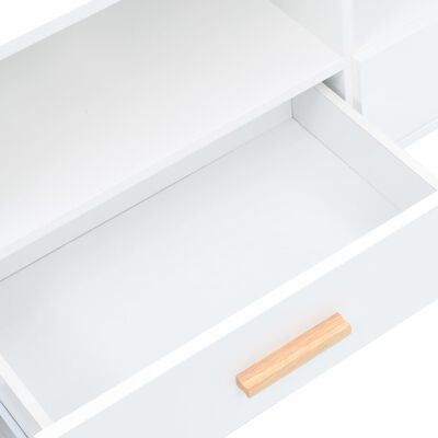 vidaXL ТВ шкаф, бял, 160x40x55 см, МДФ