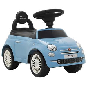 vidaXL Детска кола за яздене "Fiat 500" синя