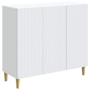 vidaXL Служебен шкаф Бяло 89 x 34,5 x 80 см Инженерна дървесина