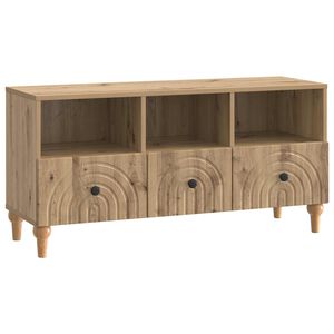 vidaXL ТВ шкаф 102 x 34,5 x 50 см Артизан Дъб