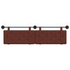 vidaXL Висяща табла Лъскаво кафяво 170 x 55 x 5 см Антично PU