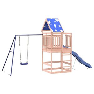 vidaXL Комбинирано детско съоръжение, масивна дугласка дървесина