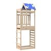 vidaXL Игрална кула Кафяво 85 x 52,5 x 239 см Солидно борово дърво