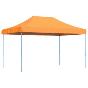 vidaXL Сгъваема парти шатра, pop-up, оранжева, 440x292x315 см