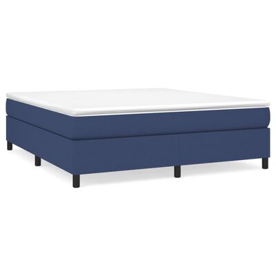 vidaXL Рамка за легло синя 180x200 см плат