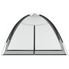 vidaXL Мрежа против комари Монголия с врати 220 черна 200x120x130 см