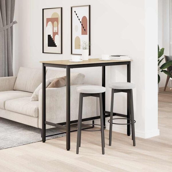 vidaXL Маса Сонома дъб 100 x 50 x 90,5 см